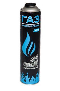 Балон газовий 1-разовий VIROK з різьбою (7/16) 330g/562ml. (E417) [24]  13733 купити в Україні