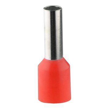 Наконечник втулковий 4 мм.кв. ізол. НТ 4,0-09 червоні (100шт) "АСКО"  480581 купити в Україні
