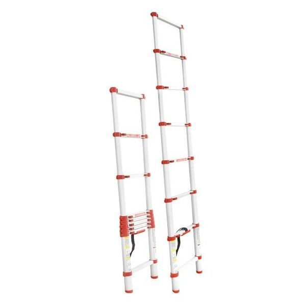 Драбина алюмінієва, телескопічна, 8 сход., 2,60 м, 150 кг INTERTOOL LT-3026  520570 купити в Україні