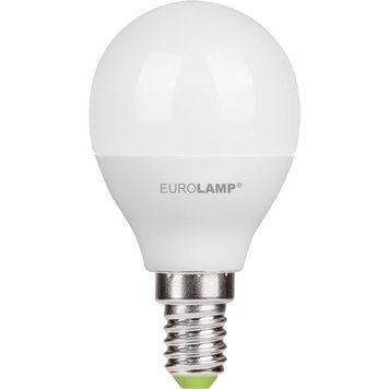 Лампа ЛЕД куля 5W E14 4000K G45 220V EUROLAMP  335579 купити в Україні