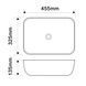 Раковина накладна MIXXUS PREMIUM DIVERSE-0113 MARBLE 455х325х135mm (MP6544)  258755 фото &mdash; детальний огляд та фото