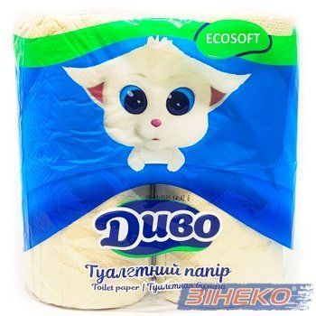 Туал. папір з макул. ДИВО Ecosoft 2шари 4рул/150в. сірий -831892  468880 купити в Україні