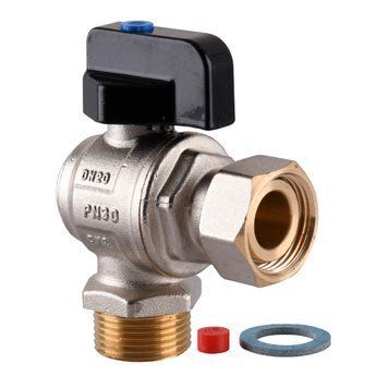 Кран кульовий котловий кутовий з накидною гайкою ARCO 3/4&Prime; 150814  236557 купити в Україні