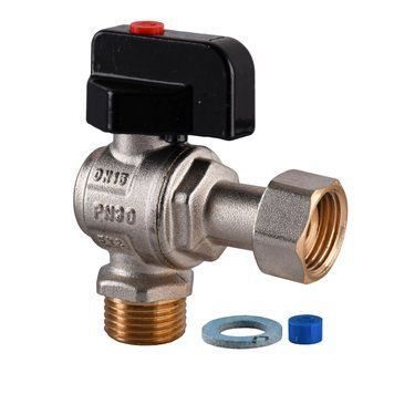 Кран кульовий котловий кутовий з накидною гайкою ARCO 1/2&Prime; 150813  236558 купити в Україні