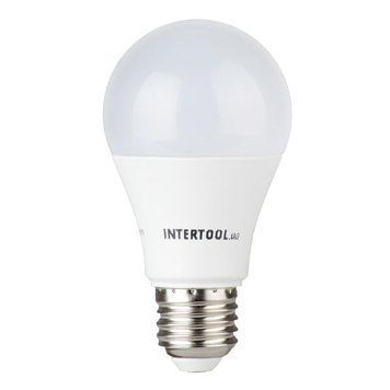 Лампа світлодіодна LED A60, E27, 12 Вт, 150-300 В, 4000 K, 30000 год, гарантія 3 роки INTERTOOL LL-0015  520679 купити в Україні