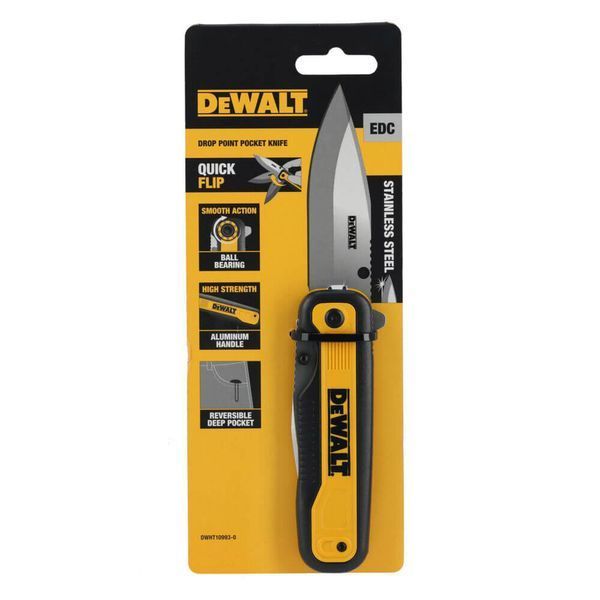 Ніж складаний з довжиною леза 84 мм DeWALT DWHT10993-0  134388 купити в Україні