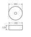 Умивальник накладний керамічний Mixxus Premium Topper-0101 355x355x120mm (MP6489)  253804 фото &mdash; детальний огляд та фото