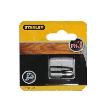 Набір біт STANLEY, одностороння, Philips, Ph3, L = 25 мм, 2 шт, блістер  17528 купити в Україні