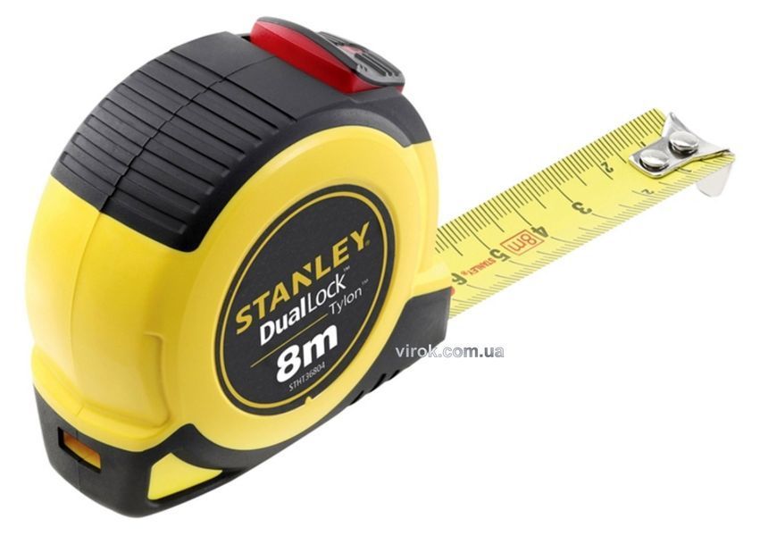 Рулетка STANLEY "TYLON DUAL LOCK" 8 м х 25 мм  503441 купити в Україні