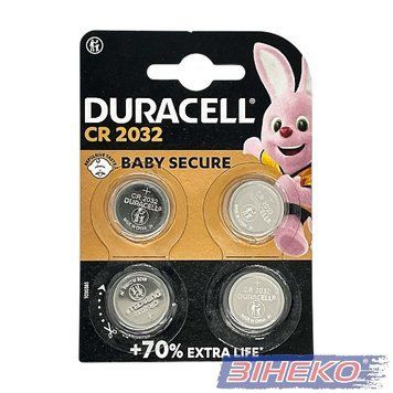 DURAСELL плоскі бат. літієві 3V 2032 4шт Китай -071780  521994 купити в Україні