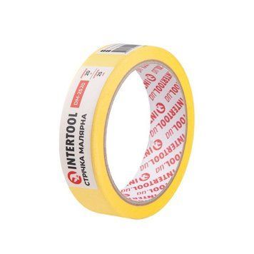 Стрічка малярська 25мм,20м, жовта INTERTOOL  27646 купити в Україні