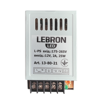 Блок живлення LEBRON L-PS, 12V, 2A, 25W  470312 купити в Україні