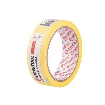 Стрічка малярна 30мм, 20м, жовта INTERTOOL DM-3020  153132 купити в Україні