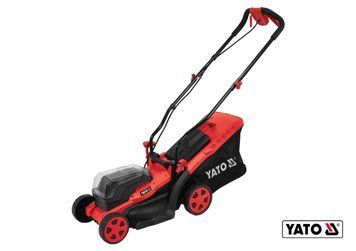 Газонокосарка на 4-х колесах акумуляторна YATO 2 х Li-Ion 18 В 340/20-65 мм 35 л (БЕЗ АКУМУЛЯТОРА)  506921 купити в Україні