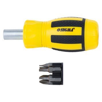 Викрутка з реверсом MINI + біти 6шт CrV SIGMA (4001811)  289779 купити в Україні