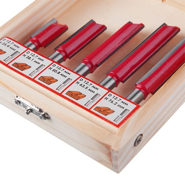 Набір фрез пазових прямих, 5 шт. INTERTOOL HT-0075  153359 купити в Україні