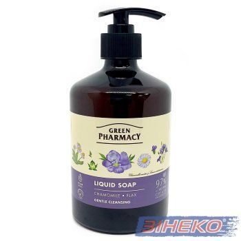 Рідке мило Green Pharmacy 460мл (лік. трави) ромашка+льон з дозатором -905858  374769 купити в Україні
