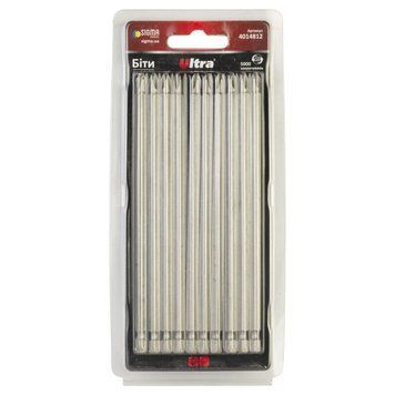 Біти PH2&times;150мм &frac14;" 10шт S2 (блістер) ULTRA (4014812)  290737 купити в Україні