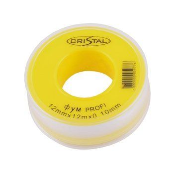 Фум стрічка тефлонова S-1203 (12*12*0, 10) 56 мм NEW CRISTAL  237695 купити в Україні