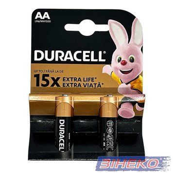 DURAСELL Basic AA бат. алкалінові 1.5V LR6 2шт Бельгія -058163, -076921  468608 купити в Україні