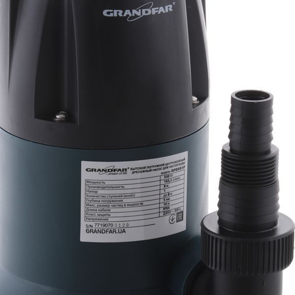 Дренажний насос для чистої води Grandfar GPE551F (GF1091)  255655 купити в Україні