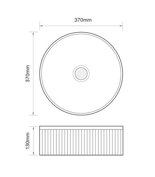 Раковина накладна Mixxus Premium WAVE-0102 MARBLE 370х370х130mm (MP6528)  257940 купити в Україні