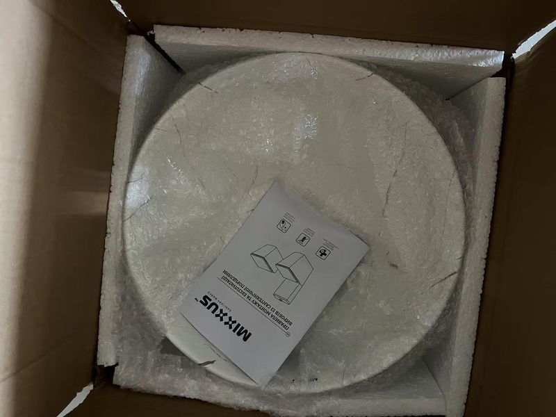 Раковина накладна Mixxus Premium WAVE-0102 MARBLE 370х370х130mm (MP6528)  257940 купити в Україні