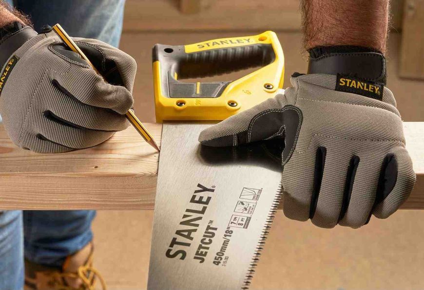 Ножівка STANLEY " Jet-Cut SP", довжина 450мм, поперечний і подовжній чистий розріз, 7 зубів на дюйм.  9340 купити в Україні