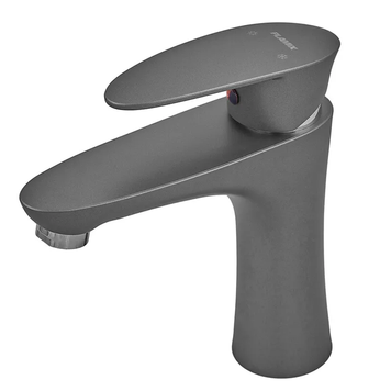Змішувач для умивальника Plamix CEZAR-001 SET Graphite з підведенням (PM0688)  251988 купити в Україні