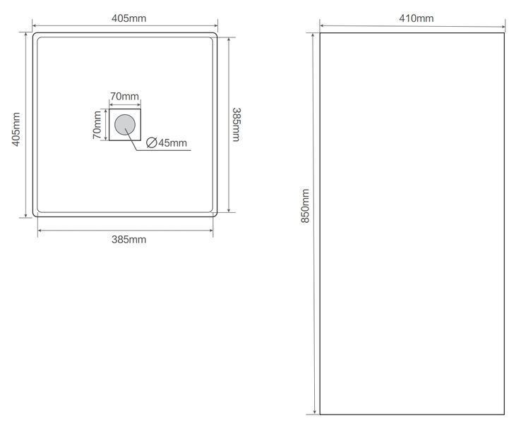 Раковина моноблок MIXXUS PREMIUM QUADRO-1101 410х410х850mm (MP6574)  257468 купити в Україні