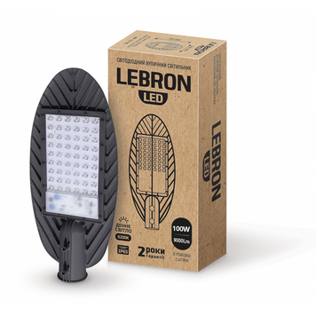 LED св-к LEBRON L-SL, 100W, консольний, SMD, 6200K, 9000Lm, ІР65  470231 купити в Україні