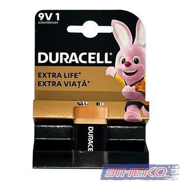 Крона Duracell Basic лужна 9V 6LR61  6197 купити в Україні