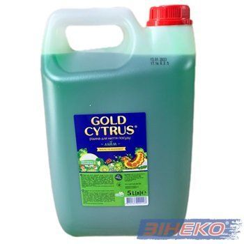 GOLD Cytrus мийний засіб д/посуду 5л Зелений -000226  469491 купити в Україні