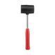 Киянка гумова 450г, 60мм чорна гума металева ручка INTERTOOL  30612 фото &mdash; детальний огляд та фото