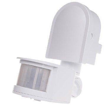 Датчик руху 180&deg; 1200W настінно-стельовий (L11м, h4,0м) IP44 білий SW-01 "Євросвітло"  350185 купити в Україні