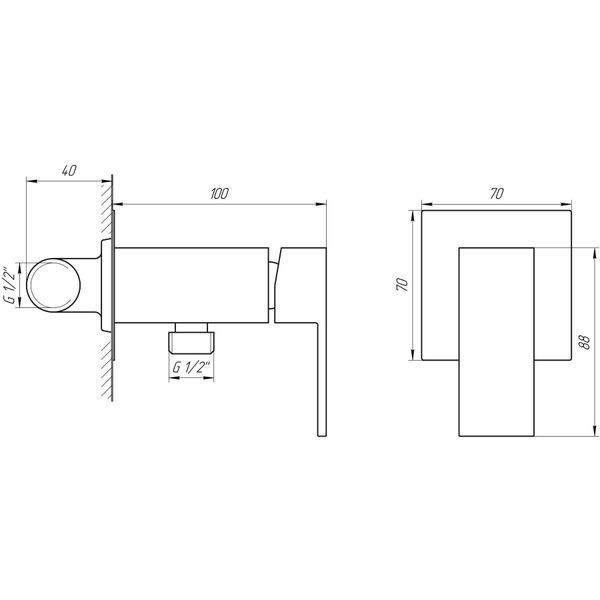 Змішувач гігієнічний Globus Lux Niagara GLN-0-106MIX  234679 купити в Україні